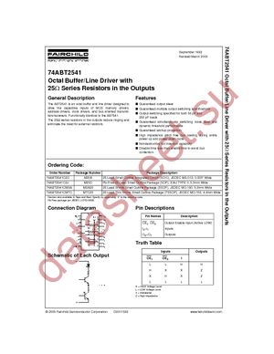 74ABT2541CMSAX datasheet  